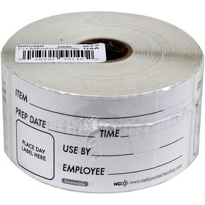 Co. National Checking Item-Prep Use By Removable Label - 2 in. x 4 in.