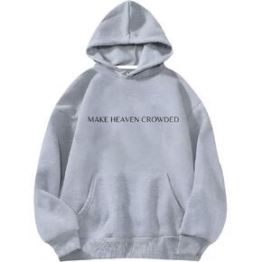 SweatyRocks Women's Letter Graphic Oversized Sweatshirt Long Sleeve Pullover Hoodies with Pocket