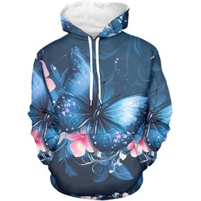 INSTANTARTS Women's Active Hoodies Polyester Loose Hoodie Sweatshirts Soft Stretchy Pullover Tops Tracksuits,XS-4XL