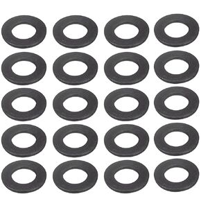 M4 Carbon Steel Flat Washer, Black Oxidized Alloy Steel, 4.8 Grade Metal Flat Washer, 4mm ID, 9mm OD, 0.8mm Thickness, 500Pcs