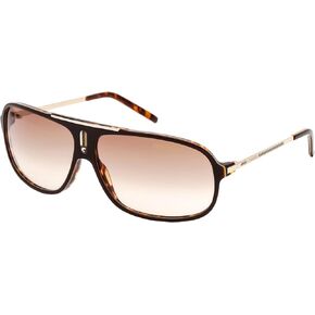 Carrera Cool Brown / Tortoise / Gold Frame/Brown Gradient Lens Metal/Plastic Sunglasses, Medium