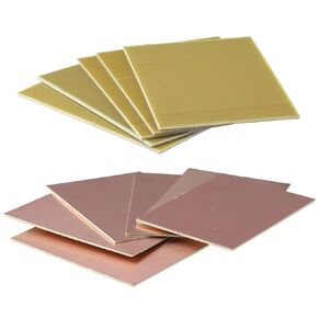 10Pcs Copper Clad Laminate, 7x10 cm Single Sided PCB Copper Pads, 4x2.7'' Circuit Prototype Board, Copper Plated Blank Prototyping PCB Board