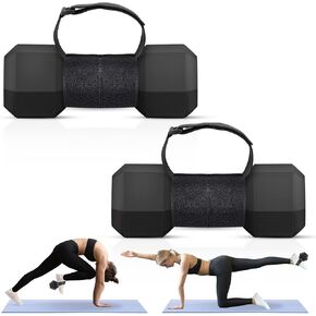 2PCS Weight Lifting Tibialis Trainer Leg Weights-Tib Bar Fitness Weight Lifting Equipment-Knees Over Toes Equipment ATG Shin Splint Relief Workouts(Strap&Carrying Bag)