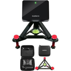 Garmin Approach R10 Portable Golf Launch Monitor & Simulator Bundle - Great for Home, Outdoor & Indoor, Projector Compatible, Software Accuracy Upgraded - Includes PlayBetter Alignment Stand