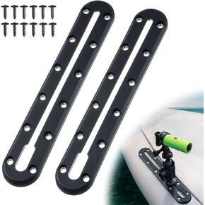 Kayak Track, Kayak Low Profile Track for Fishing Rod Holder, Kayak Gear Track Accessories for Cup Holder, Kayak Accessories Mount Track, Kayak Rail Track for Paddle Holders (10.55 Inch)
