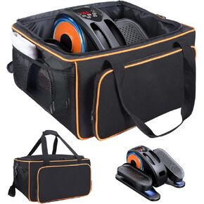 Rsobl Storage Bag Compatible with GUGTTR Ellipse Leg Exerciser, Under Desk Elliptical Exerciser Machine Carry Case Adjustable Organizer for Pedal Exerciser with Extra Pockets for Accessories, Bag Only