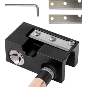 8 in 1 Pool Cue Tip Repair Tool Aluminum 2 Replacement Blades and Screwdriver Included Shaping Cue Tips Pool Cue Repair Tools Cleaning Tools