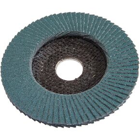 Forney 71928 Flap Disc, Type 27 Blue Zirconia with 7/8-Inch Arbor, 80-Grit, 4-1/2-Inch