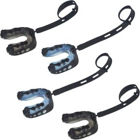 Football Mouthguard,4 Pack Braces Mouthguard with Strap Fit Youth, Sports Mouthguard Youth and Adults Mouth Guard for Football, Boxing, Taekwondo, Sanda, Basketball, Lacrosse, Rugby Matches