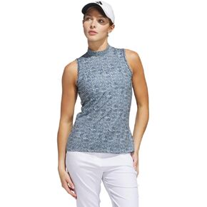 adidas Women's Ultimate365 Mock Neck Sleeveless Polo Shirt