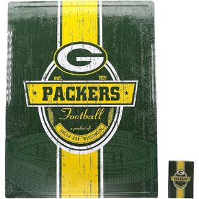 NFL 16" x 12" Tin Sign for Sports Fan Game Room - Bonus Magnet