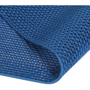 Nisorpa Commercial Drainage Mat 3x10 Ft 0.22'' Thick Non Slip Wet Area Floor Mat Pool Drain Floor Mat Garage Pools Restaurant Bars Bathroom Patio Outdoor Indoor Splash Matting, Blue