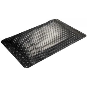 Tapetes Niva® Anti Fatigue Mat, Diamond Plate Non-Slip Finish, Foam Interior. for Profesional Kitchen, Garage or Industrial use, (Black, 36" L x 24" W x 0,82" Th)