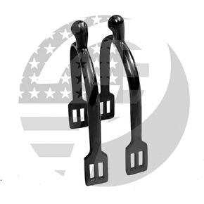 Black Horse Spurs Horse Riding Spurs Light Weight Stainless Steel