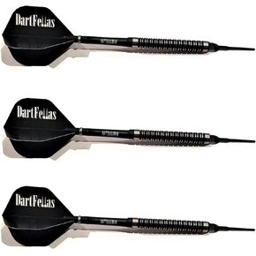 Dartfellas Professional 90% Tungsten Soft Tip Darts Set Includes Flights & Shafts for Men & Women Electronic Board