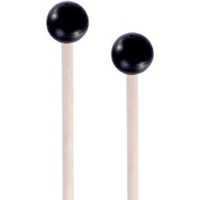 2 Pcs Glockenspiel Mallets - Rubber Xylophone Mallet Percussion with Wood Handle, 9.5-inch drumsticks for Bell Stick, Tongue Drum Mallets