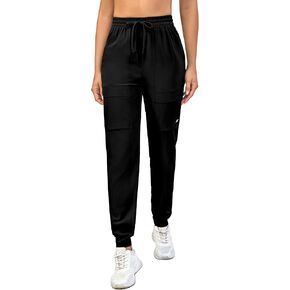 Little Donkey Andy Women's Cargo Joggers Lightweight Quick Dry Hiking Pants Athletic Running Workout Lounge Casual Outdoor