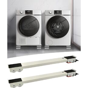 Appliance Rollers Heavy Duty Furniture Washing Machine Dolly Expandable Adjustable Steel Appliance Trolley Furniture Mover for Washing Machines, Dryers, Refrigerators, Furniture, Max 1540 lbs. 28.3in in Saudi Arabia