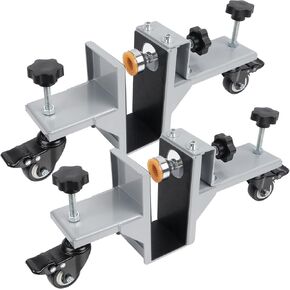 2PCS Door Installation Tool Kit,Heavy Duty Door Lifter Dolly for 1-3/8" to 2-1/2" Pre-Hung, Slab, Front Doors,Steel Door Dolly Installation Tools for Commercial & Residential Use