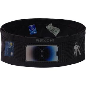 Qearl Running Belt with Headband Sets,Sweat Resistant, Workout Fanny Packs for Women & Men,Waist Pack Money Belt Phone Holder for Running(Combination Set)