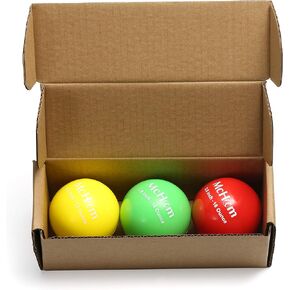 McHom 2.8in Weighted Baseball Training Balls for Hitting, Batting or Pitching Practice | 3-Pack | Weights Include 12, 14 and 16 oz