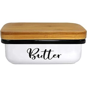 Home Acre Designs Butter Dish with Lid for Farmhouse Home Decor, Kitchen Collection