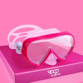 Kids Snorkel Swim Mask, Child Diving Mask Anti-Fog Swim Goggles with Nose Cover for Snorkeling Diving Swimming