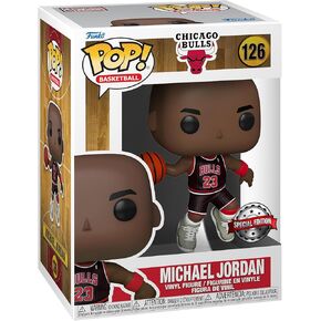 Funko POP! NBA: Chicago Bulls - Michael Jordan with Jordans - (Black Pinstripe Jersey) - Collectable Vinyl Figure - Gift Idea - Official Merchandise - Toys for Kids & Adults - Sports Fans