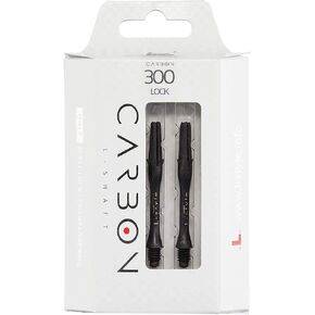 Dart Shafts: Carbon Fiber - 2BA Thread - for Soft Tip and Steel Tip Darts - Size 300 (Long)