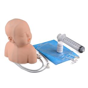 Pediatric IV Simulation Head Kit, Pediatric IV and Phlebotomy Practice Kit for IV Training, Venipuncture Skills, Injection Practice, Clinical Nursing Training