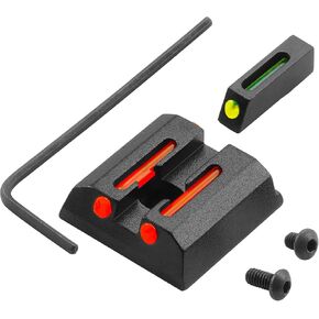 Fiber Optic Green Red Sights for Taurus G2C G2S G3 w/o PT111 G2 PT140 G2 709 740 TX22 No Tritium Sights Set with Assembly Tools
