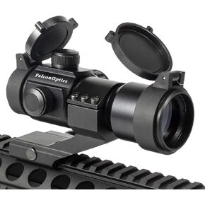 Red Green Dot Reflex Sight Scope Optics for Picatinny Rail - 1x30mm - 4 MOA - 5 Brightness Settings - Cantilever Mount