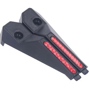 Alomejor Electric Scooter Rear Wheel Cover Waterproof Plastic Left Right Rear Cover with Reflective Strip for Electric Scooter