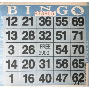1on Bingo Paper (500 Sheets) (Blue)