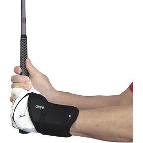 Golf Wrist Training Aid, Golf Swing Training Aid,Adjustable Golf Wrist Brace, Wrist Band for Swing Correction, Alignment Practice Tools for Golf Beginners, Fit Left Hand, Large, Black