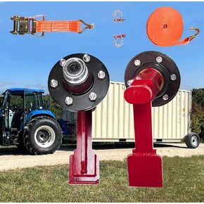 New Upgrade Shipping Container Wheels,6x5.5 Lug,Container Moving Tools,Shipping Container Accessories,Container Spindle Kit,2-Pack