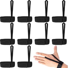 10 Pack Football Down Indicators Wristband, Elastic Nylon Official Soccer Referees Gear Chain Band Accessories for Sports Games Matches- Black