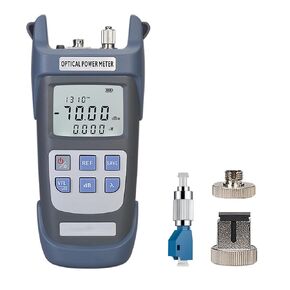 1pc 3 in 1 Function Fiber Optic Tester Portable Optical Power Meter (FC/SC/ST) & VFL 1mw Visual Fault Locator & LED, OPM & VFL Fiber Optic Tester, Range: (-70) dBm ~ (+10) dBm