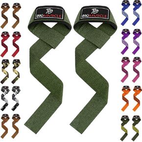 Big Muscle Wrist Straps for Weight Lifting - 24'' Lifting Straps for Weightlifting | Gym Wrist Wraps with Extra Hand Grips Support for Strength Training | Deadlifting