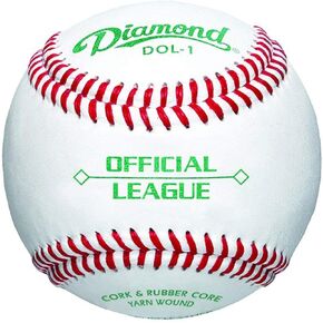 Diamond Dol-1 Official League Leather Baseballs 12 Ball Pack