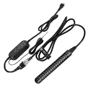 1300W Titanium Fully Submersible Portable Electric Immersion Water Heater with Intelligent Temperature Controller,Bucket Water Heater,Seawater Heater for Fish Tank,Seawater Aquaculture