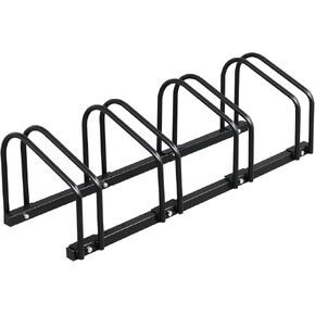 PEXMOR 4 Bike Rack, Bike Storage Stand Garage Bicycle Parking Rack for Indoor & Outdoor, Floor Bike Organizer Cycling Rack for Mountain/Road/Hybrid Bike
