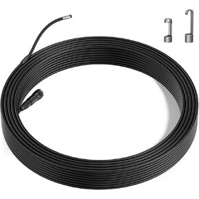 Teslong Endoscope Replacement Cable with Light, 7.6mm/0.3inch Inspection Camera Waterproof Probe Compatible with NTS500, NTS300(50FT)