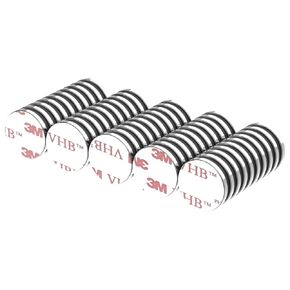N52 Self Adhesive Super Strong Neodymium Disc Magnets-1/2"D x 1/16"H - 50 Pack W/Spacers,Powerful Rare Earth Magnets with 3M 4920 VHB Double Side Adhesive Backing, Magnet Stickers, Adhesive Magnets