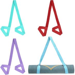PATIKIL Yoga Mat Strap Adjustable Yoga Mat Carrier Straps Sling Cotton Anti Slip Mat Holder Stretching Band for Exercise