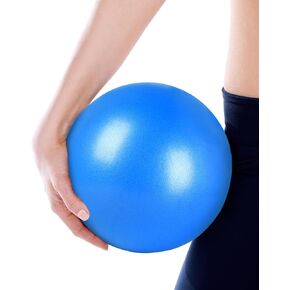 9 Inch Pilates Ball Small Excercise Ball, Coregeous Ball, Workout Ball, Small Barre Ball for Pilates, Yoga, Stability, Workout, Balance, Fitness at Gym Home Office, Blue