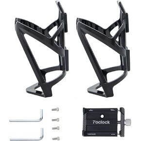 2 Pack Bike Water Bottle Holder - Lightweight and Strong Bicycle Water Bottle Cage Bike Bottle Holder for Road and Mountain Bikes (MTB) - Universal Bottle Cage