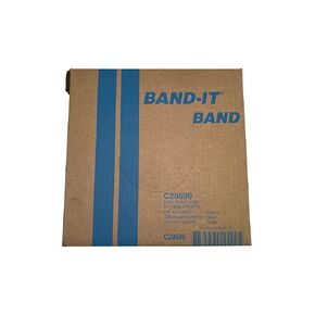 BAND-IT C20599 201 Stainless Steel Bright Annealed Finish Band, 5/8" Width X 0.030" Thick, 100 Feet Roll
