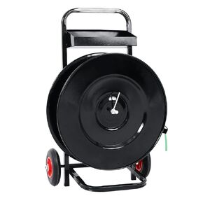 Banding Cart, Strap Dispenser, Heavy Duty Steel Strapping Banding Cart with 50 Packing Buckle,Strapping Dispenser for Heavy Items Packaging