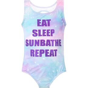 Girls' Swimsuit Slogan